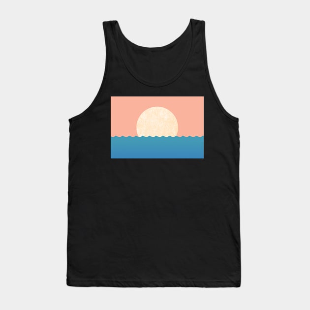 Sunset Pink Sky - Horizon Tank Top by moonlightprint